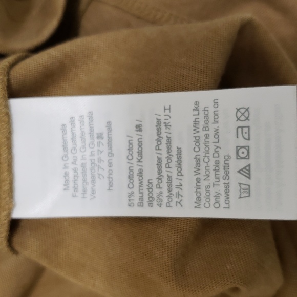 NWT J Crew Comfortable Cotton Blend Mens Washed Short Sleeve Crew Neck Tee - Picture 5 of 5